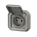 plexo55-gniazdo-pojedyncze-hermetyczne-z-u-16a-ip55-z-klapka-szare-069831l