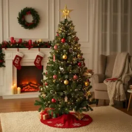 choinka-sztuczna-swierk-ze-stojakiem-szyszkami-osniezona-stojak-180-cm