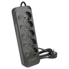 przedluzacz-listwa-zasilajaca-2m-5-gniazda-uziemienie-5x-usb-c-wlacznik
