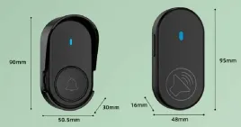 dzwonek-bezprzewodowy-do-drzwi-z-gniazdka-230v-wodoodporny-daszek-250m-ip44