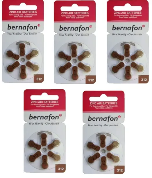 BATERIE BERNAFON 312 - 30szt.
