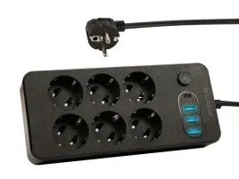 przedluzacz-listwa-zasilajaca-wlacznik-3x-usb-6-gniazd-3m-usb-typ-c-czarna