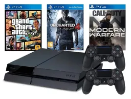 mega-zestaw-konsola-sony-playstation-4-500gb-2-pady-sony-zestaw-gier