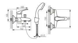 bateria-wannowo-prysznicowa-ferro-basic-chrom