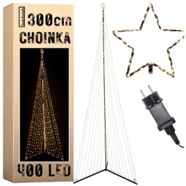 choinka-400-led-300-cm-oswietlenie-na-stelazu-swiateczne-ip44-barwa-ciepla