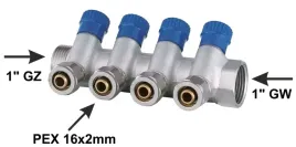 x-home-rozdzielacz-pex-1-x-16-mm-4-obwody-sekcje-cwu-do-wody-zimnej-mono
