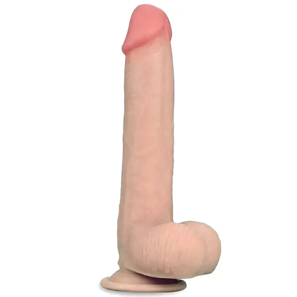 Sztuczny Penis Przyssawka Dildo Realistyczny Z Jądrami Silikonowy 20 cm