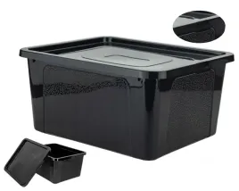 skrzynka-plastikowa-20-l-czarna-z-pokrywa-praktyczny-box-porzadkowy