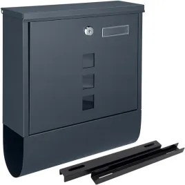 antracytowa-skrzynka-pocztowa-na-listy-z-uchwytem-montazowym