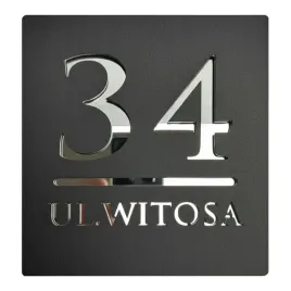 tabliczka-adresowa-z-numerem-domu-i-ulica-nowoczesna-czarna-satyna-lustro