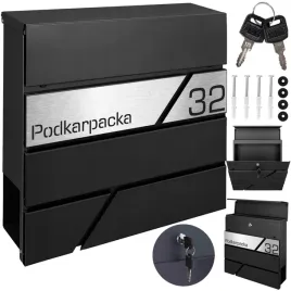 nowoczesna-czarna-skrzynka-pocztowa-z-grawerem