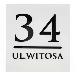 nowoczesna-tabliczka-adresowa-z-numerem-domu-i-ulica-bialy-polysk-czarny