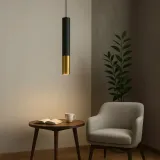 lampa-led-wiszaca-sufitowa-tuba-spot-czarno-zlota-podluzna-regulacja-3w-dlugosc-wysokosc-30-cm