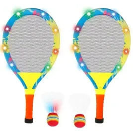 rakietki-paletki-do-badmintona-led-kolorowe-swiecace-zestaw-do-gry