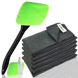 zestaw-5-sztuk-chlonnych-mikrofibr-waflowych-40x40cm-do-szyb-i-luster-wraz-z-myjka-z-mikrofibry