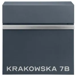 antracytowa-skrzynka-pocztowa-exlusive-napis