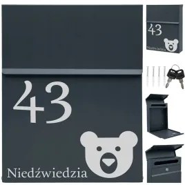 skrzynka-antracytowa-na-poczte-slim-wzor-napis