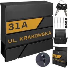 czarna-skrzynka-pocztowa-ze-zlotym-wzorem