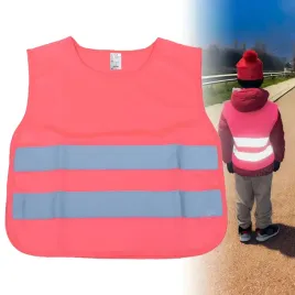 rozowa-kamizelka-ostrzegawcza-odblaskowa-dla-dzieci-rozmiar-100cm-140cm