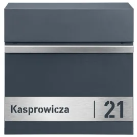 antracytowa-skrzynka-pocztowa-exlusive-adres-numer-domu-laminat-srebrny