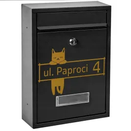 czarna-skrzynka-pocztowa-ze-zlotym-wzorem-i-mozliwoscia-personalizacji-napisu