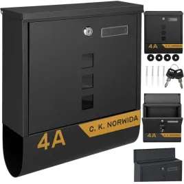 skrzynka-na-listy-ze-zlotym-wzorem