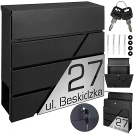 nowoczesna-czarna-skrzynka-pocztowa-mtec-z-laminowanym-grawerem-laserowym-ulicy