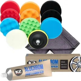 komplet-pasta-k2-aluchrom-100g-oraz-gabki-polerskie-pady-125mm-do-polerowania