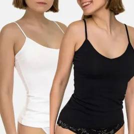 top-koszulka-bluzka-damska-bawelna-ramiaczka-elastyczna-basic-2-pak-2xl