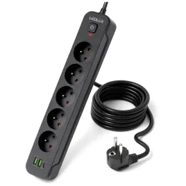 listwa-zasilajaca-5-gniazd-230v-3m-3x-usb-ladowarka