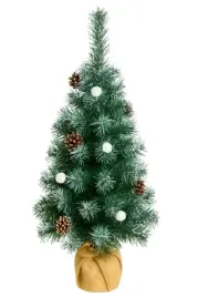 choinka-sztuczna-ozdobna-osniezona-z-szyszkami-bombkami-na-biurko-65-cm