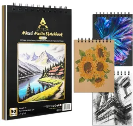 artistiq-szkicownik-na-spirali-a5-z-50-kartkami-w-3-kolorach-gramatura-120g-m2