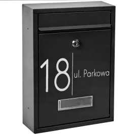 skrzynka-pocztowa-czarna-rib-wzor-napis