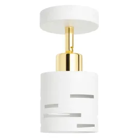 lampa-sufitowa-kinkiet-scienny-led-e27-ruchoma-spot-biala-wewnetrzna