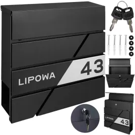 czarna-pojemna-skrzynka-pocztowa-przeznaczona-na-listy-wzbogacona-o-dekoracyjny-wzor