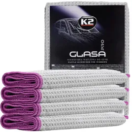 zestaw-4-sztuk-k2-glasa-pro-waflowa-mikrofibra-do-szyb-zapewniajaca-efekt-polysku-o-wymiarach-40-x-40-cm