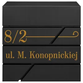 skrzynka-na-listy-i-gazety-czarna-zloty-wzor