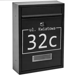 skrzynka-pocztowa-listy-czarna-wzor-napis