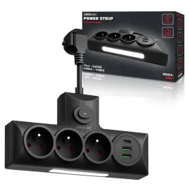 listwa-zasilajaca-pelniaca-funkcje-rozgaleznika-wyposazona-w-3-gniazdka-i-3-porty-usb-zintegrowana-z-lampka-nocna-oferujaca-3-barwy-swiatla-sterowana-wlacznikiem-on-off