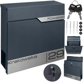 skrzynka-pocztowa-na-listy-z-napisem-adresem-antracytowa-gazetnik