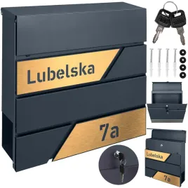 antracytowa-skrzynka-pocztowa-w-nowoczesnym-stylu-wyposazona-w-zlota-grawerowana-tabliczke