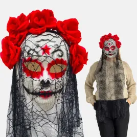 maska-halloween-z-welonem-la-catrina-dia-de-los-muertos-uniwersalna