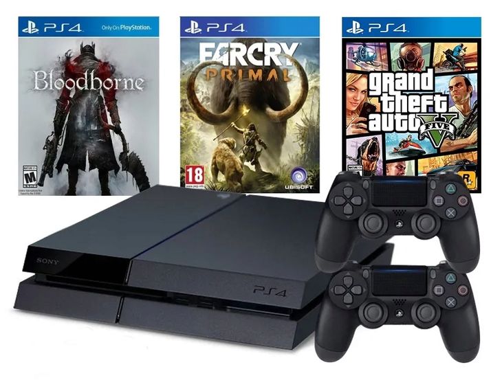 MEGA ZESTAW Konsola Sony PlayStation 4 500GB + 2 PADY SONY + ZESTAW GIER