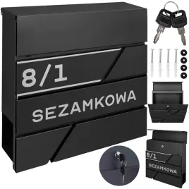 czarna-skrzynka-pocztowa-na-listy-i-gazety-z-ozdobnym-wzorem