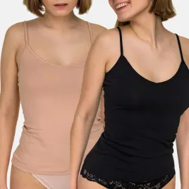 top-bluzka-koszulka-damska-bawelniana-dekolt-v-na-ramiaczkach-2-pak-2xl