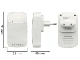 dzwonek-bezprzewodowy-bezbateryjny-mocny-do-drzwi-furtki-wodoodporny-bialy