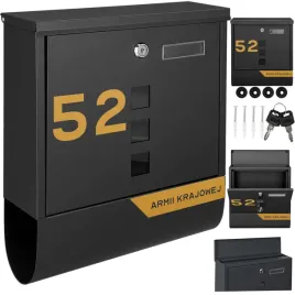 czarna-skrzynka-pocztowa-na-listy-ze-zlotym-wzorem