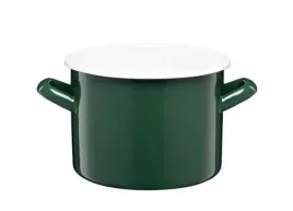 garnek-emaliowany-polewany-gladki-gordon-16-cm-24-l-butelkowa-zielen-bialy