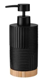 dozownik-do-mydla-z-pompka-camino-czarny-mat-polyresin-bambus-loftowy-boho