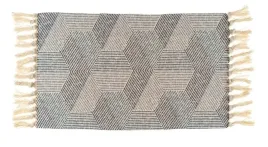 dywanik-dekoracyjny-z-fredzlami-boho-45x75-cm-kremowy-niebiesko-granatowy